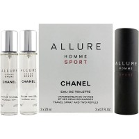 Nuoc hoa Chanel Allure Homme Travel Spray And Two Refills - EDT 60ml